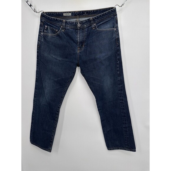 AG Adriano Goldschmied The Matchbox Slim Straight Blue Denim Jeans Pants 38 - Picture 3 of 12